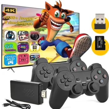 COMBO CONSOLA GAME STICK M8 4K 64GB + PROTECTOR GRIP UNIVERSAL CONTROL