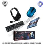 COMBO K20 TECLADO*DIADEMA*MOUSE*PAD MOUSE