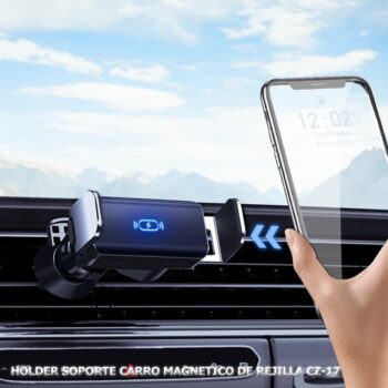holder soporte carro carga inalambrica de rejilla cz 17