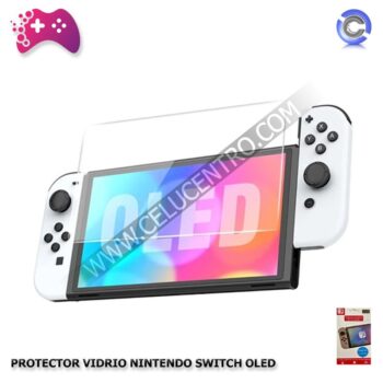 protector vidrio nintendo switch oled