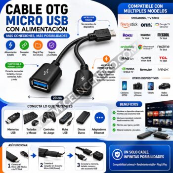 CABLE OTG / USB / MICRO USB